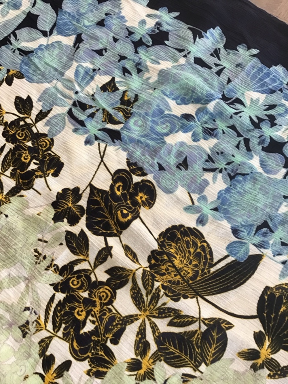 Roffe Accessories beautiful women’s floral sheer boho kimono wrap scarf overlay - Picture 7 of 16